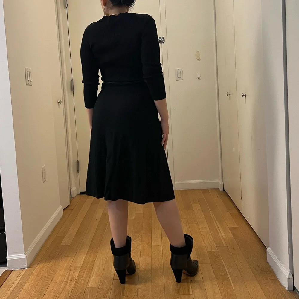 Ralph Lauren Black Sweater Dress - Picture 2 of 6